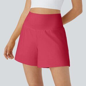 Halara Super High Waisted Pocket & Pocket 2-in-1 Yoga Shorts 5''/Long Size M